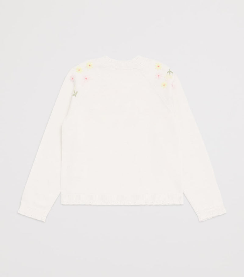 Tartine et Chocolat cotton floral embroidered sweater for ages 2-12 years (British brand)