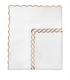 Pratesi Cotton Treccia Splendore Super King Flat Sheet (300cm x 270cm)