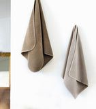 GRACCIOZA combed cotton washcloth with honeycomb weave, 30cm x 30cm, UK version