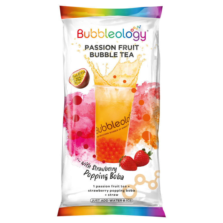 Bubbleology Passion Fruit Bubble Tea With Popping Boba - McGrocer