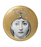 Fornasetti decorative wall plate with festive figure design, 26cm diameter - British product