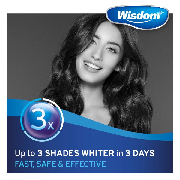 Wisdom Intense White Teeth Whitening Strips Charcoal GOODS Superdrug