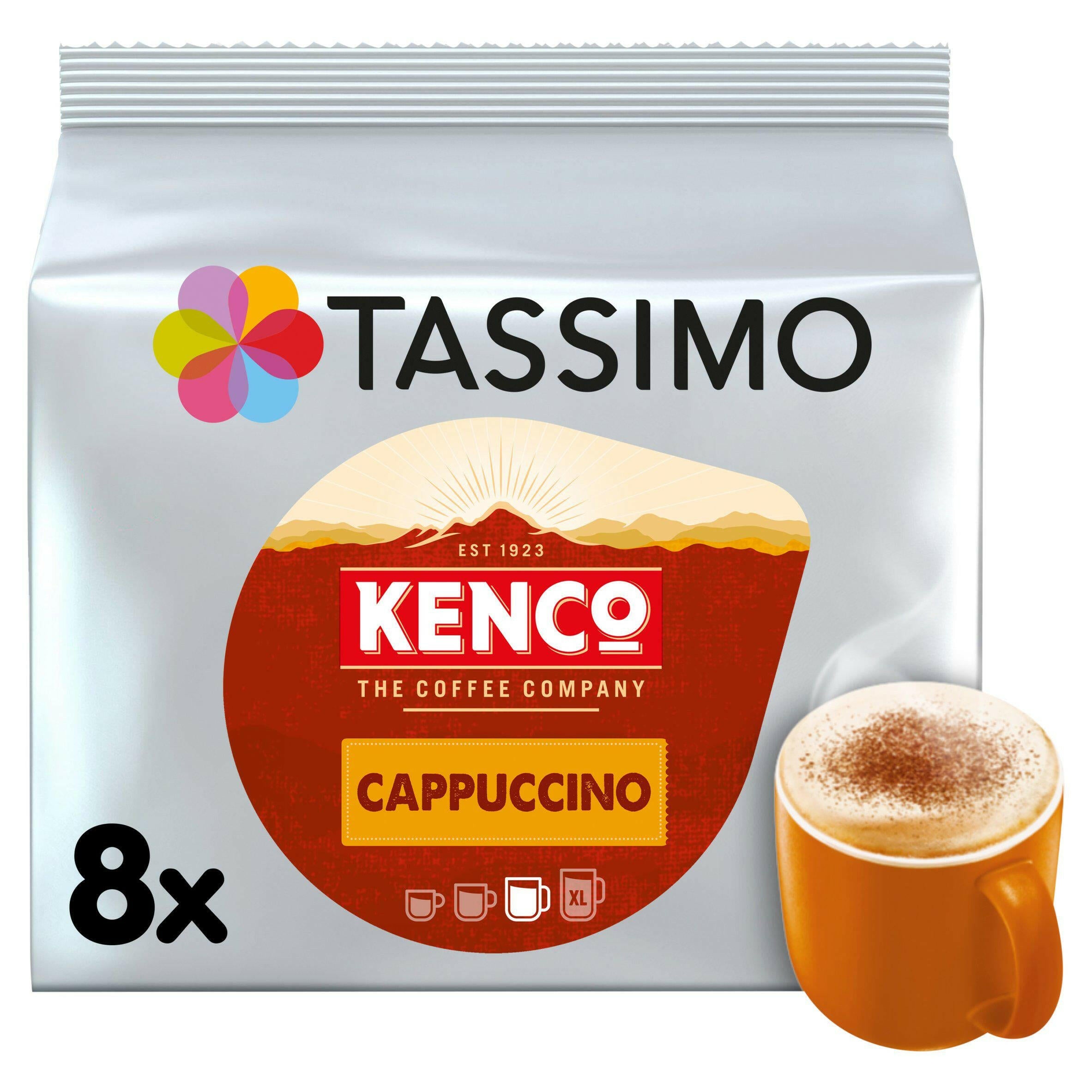 Tassimo Kenco Cappuccino Coffee Pods x8 All coffee Sainsburys