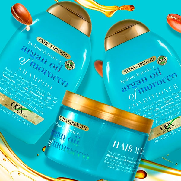 OGX Argan Oil Shampoo 385ml, imported from the UK