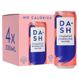 DASH Grapefruit Infused Sparkling Water 4 x 330ml