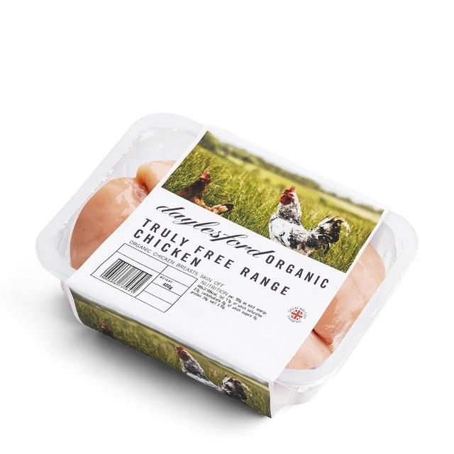 Daylesford 4 Organic Chicken Breasts Typically: 800g