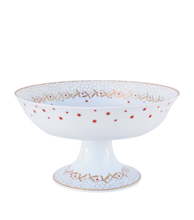 Bernardaud Noël footed coupe champagne saucer - British product