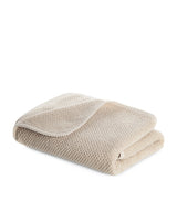 Combed Cotton Face Washcloth with Honeycomb Weave, 30cm x 30cm