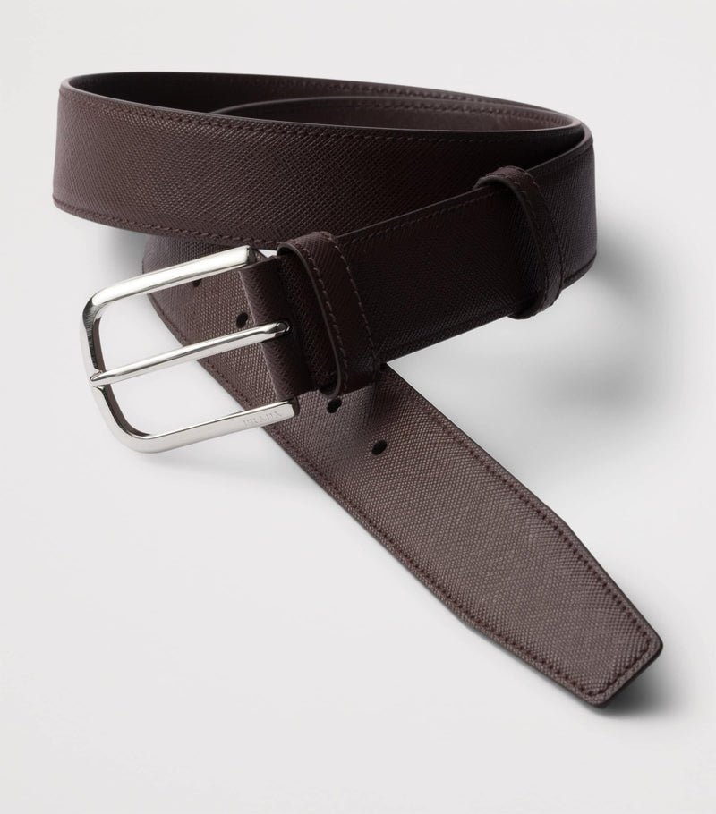 Prada Saffiano leather belt, imported from the UK