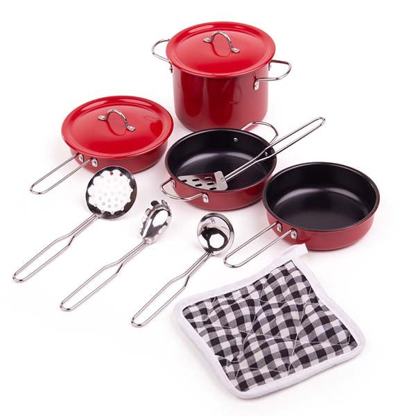 Tidlo Non-Stick Red Cookware Set GOODS Superdrug