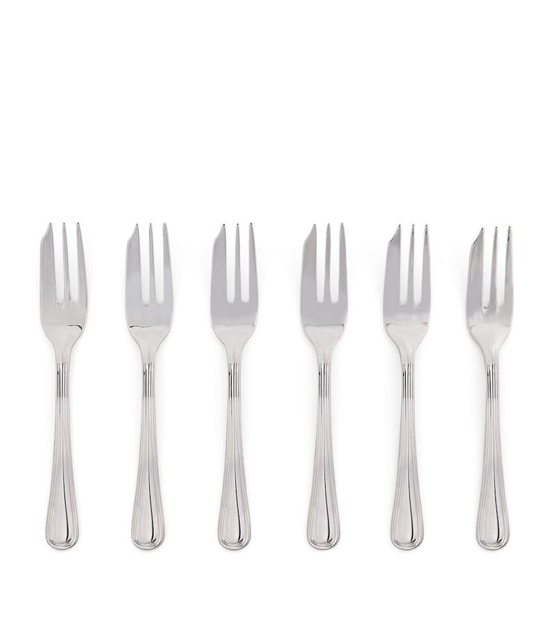 Harrods Set of 6 Stainless Steel Pastry Forks