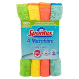 Spontex Microfibre Cloths x4 GOODS Sainsburys