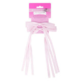 Brushworks Satin Hair Bow Duo Pink Hair Clip
