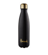Harrods Black Logo Insulated Water Bottle 500ml