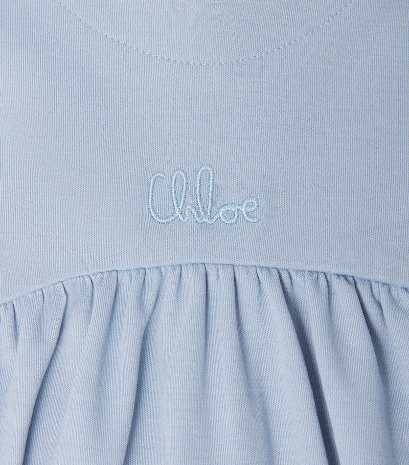 Chloé Kids cotton embroidered logo dress 6-36 months - British product