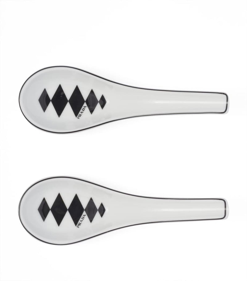 Prada chequerboard spoons set of 2, imported from the UK