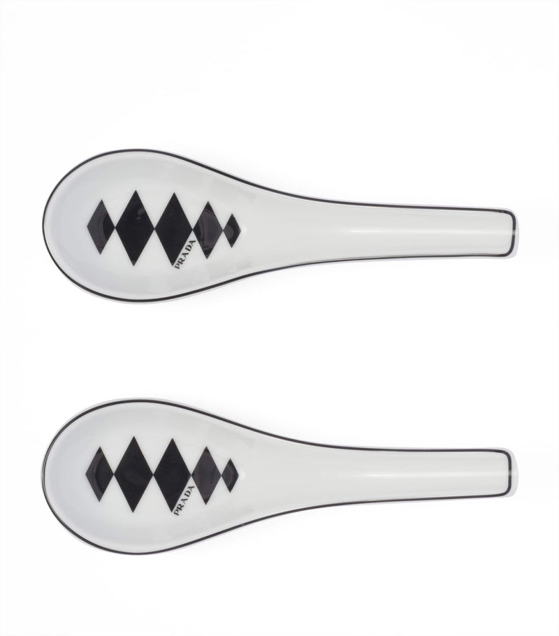 Prada chequerboard spoons set of 2, imported from the UK
