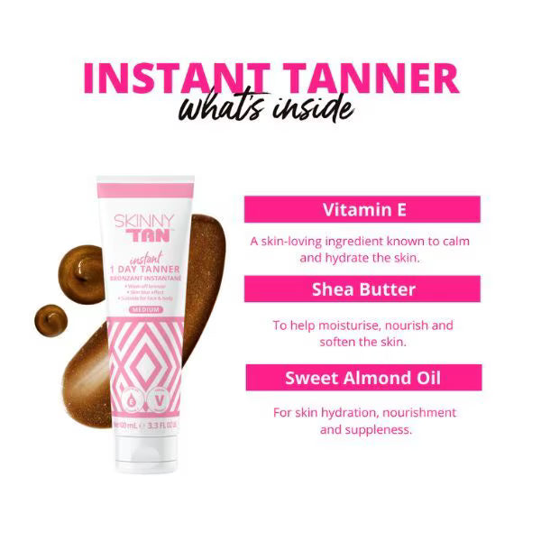 Skin & Tan Instant Tanner Medium 100ml - British product
