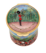 Halcyon Days Enamel Marching Down The Mall Trinket Box