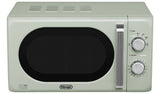 De'Longhi Argento Flora 800W Standard Microwave - Sage Green