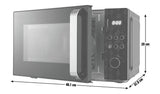 De'Longhi Brillante 23L 900W Combination Microwave - Black
