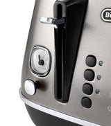 4-Slice Toaster with Adjustable Browning and Defrost Function