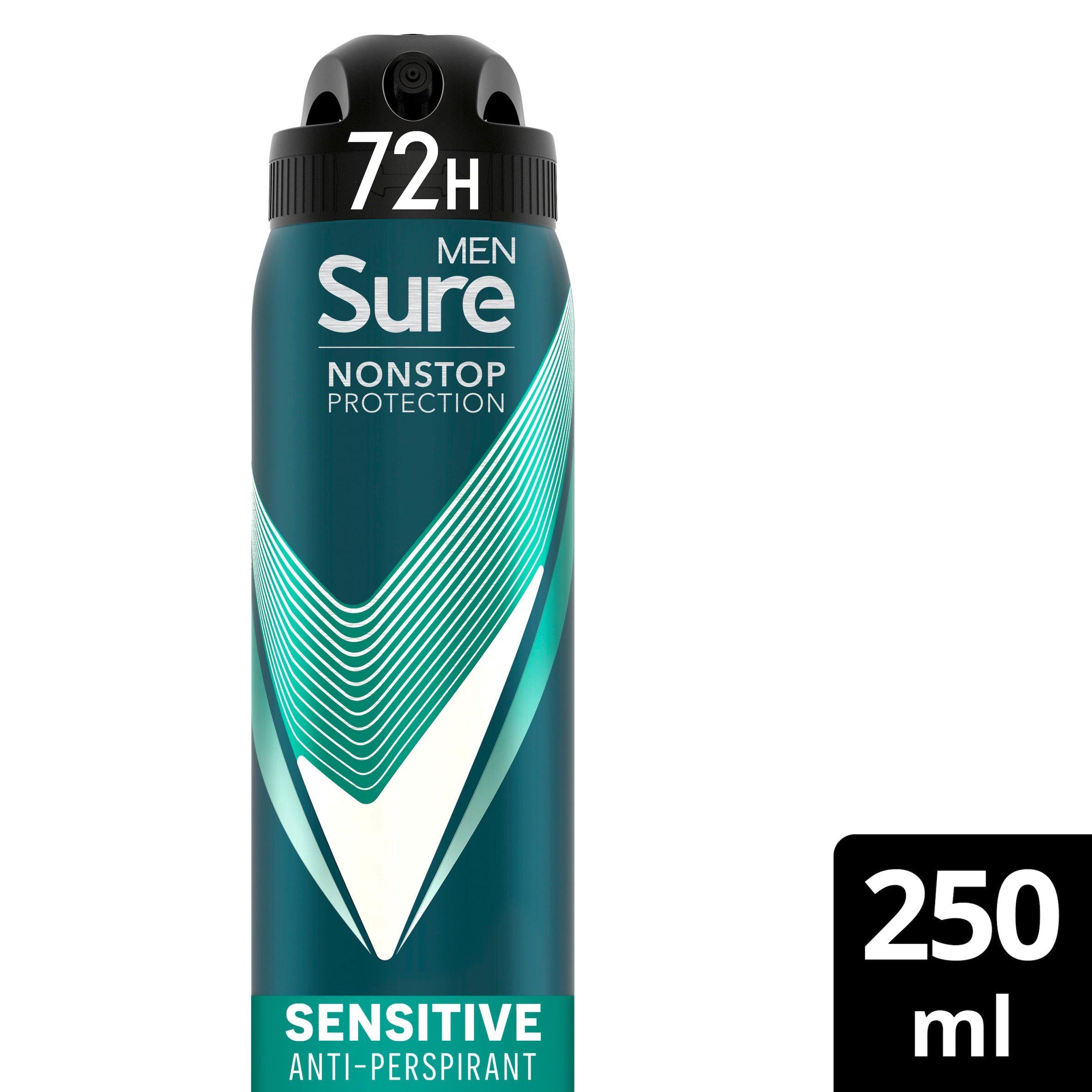 Sure Men Nonstop Sensitive Antiperspirant Deodorant Aerosol 250ml GOODS Boots