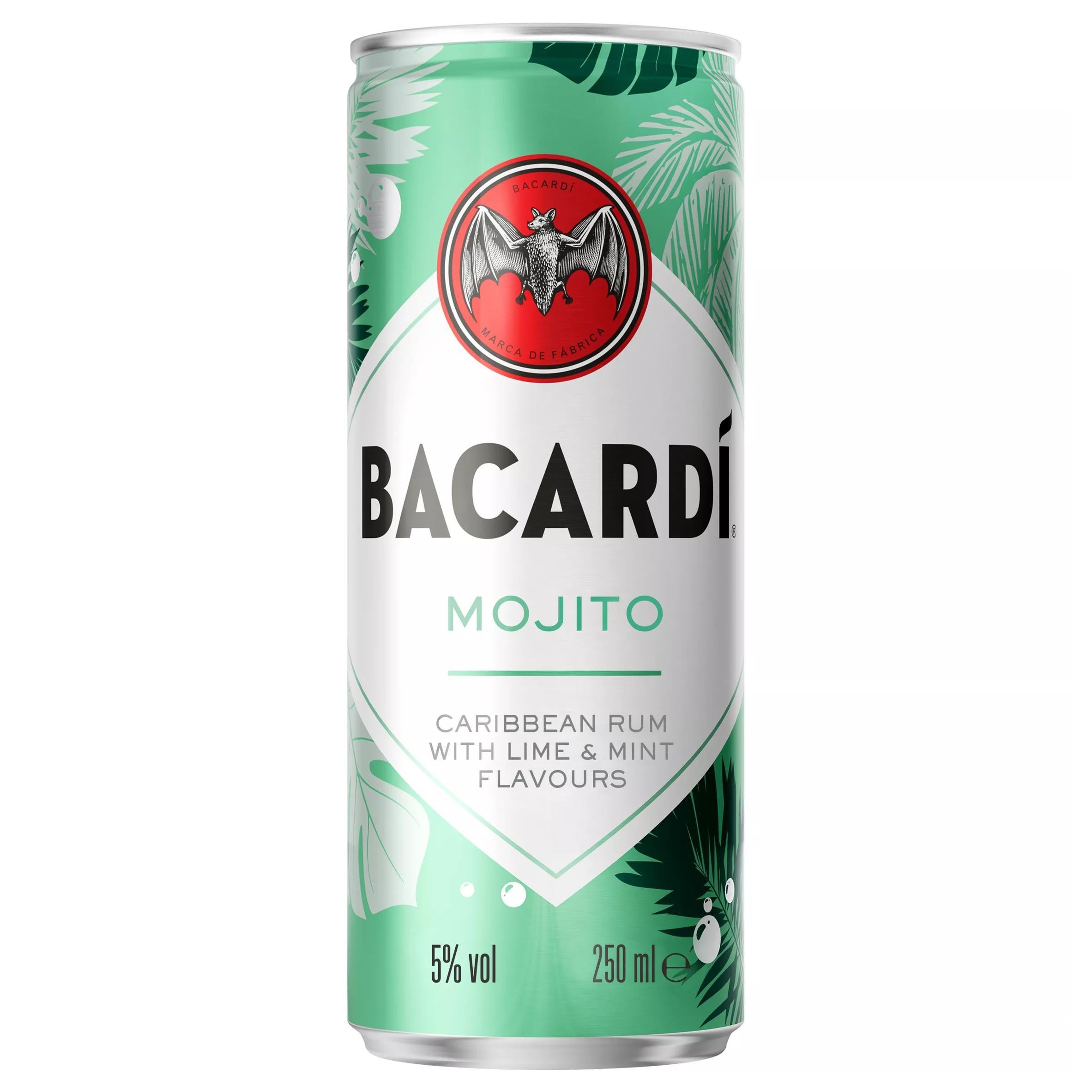 Bacardi Mojito Premix Rum Cocktail 25cl - McGrocer
