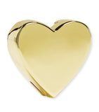 Moleskine gold-plated heart notebook charm, imported from the UK