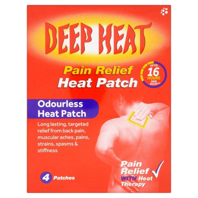 Deep Heat Pain Relief Heat Patches 4 per pack