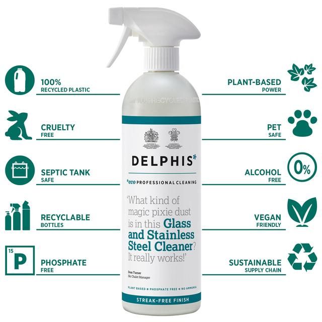 Delphis Eco Glass and Stainless Steel Cleaner 700ml