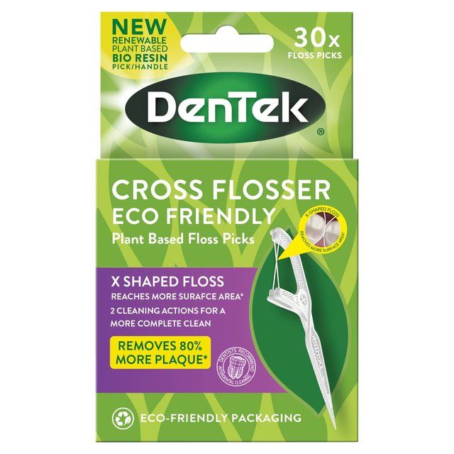 DenTek Plant Based Dental Cross Flossers 30 per pack