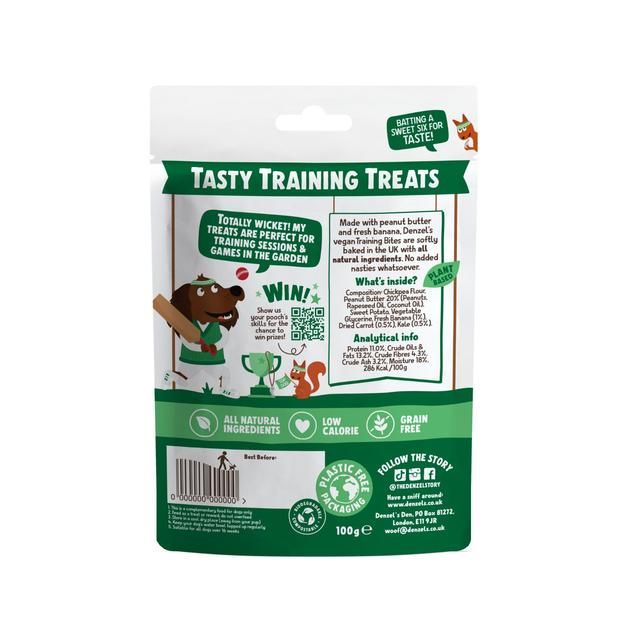 Denzel's Plant-Based Training Bites - Peanut Butter Banana & Kale 100g