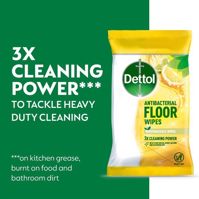 Dettol Antibacterial Extra Large Floor Wipes 25 per pack