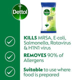 Dettol Antibacterial Multipurpose Lime & Mint Wipes 3 x 110 per pack