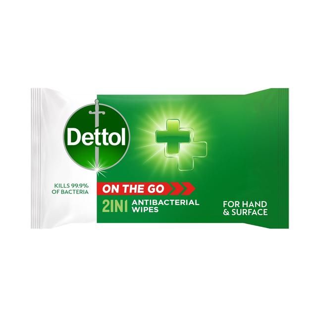 Dettol Antibacterial Wipes 2-in-1 Hands and Surfaces 15 per pack