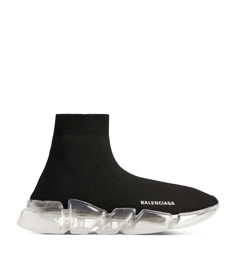 Knitted Sneakers with Ergonomic Sole and Lace-Up Fastening