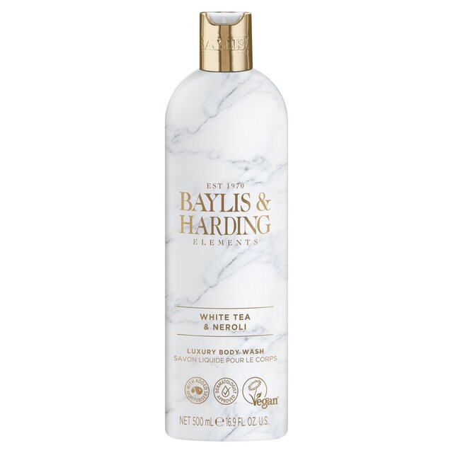 Baylis & Harding Elements Body Wash - White Tea & Neroli 500ml - McGrocer