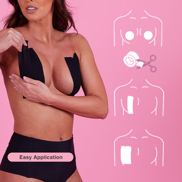 Perky Pear Boob Tape Black 5 Metre Roll, imported from the UK