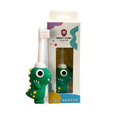 Smiley Clinic Kids Dinosaur Toothbrush Forest Green Manual
