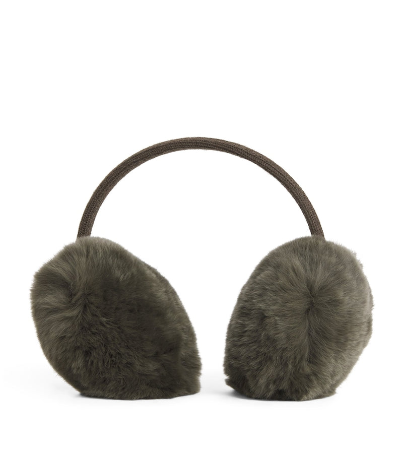 Yves Salomon rabbit fur ear muffs for kids (British brand)