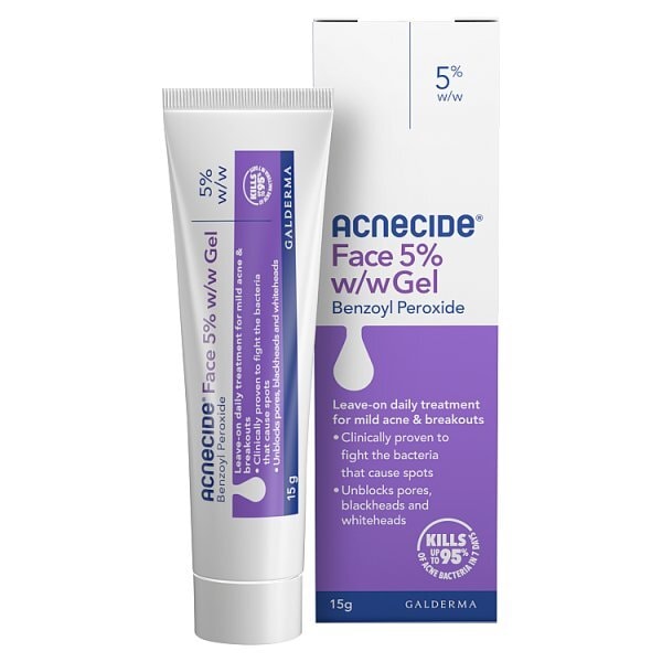Acnecide Face Gel Spot Treatment Benzoyl Peroxide 15g - McGrocer