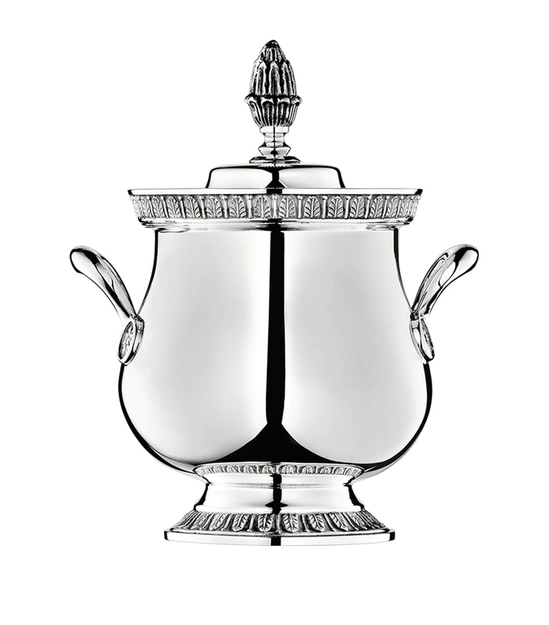 Christofle Silver-Plated Malmaison Covered Sugar Bowl