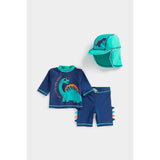 Dinosaur Sunsafe Rash Vest, Shorts and Keppi Set