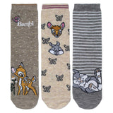 Disney Bambi & Thumper 3pk Ladies Ankle Socks