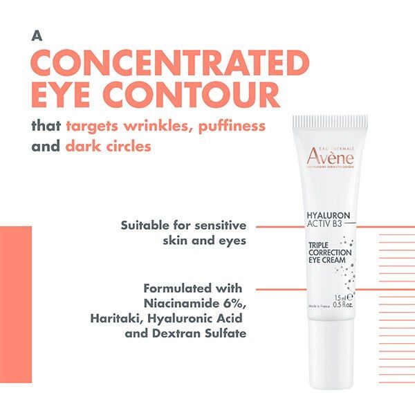 DNR Avène Hyaluron Activ B3 Triple Correction Eye Care 15Ml