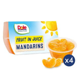 Dole Mandarins In Juice Fruit Pots Multipack 4 x 113g