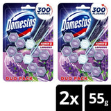 Domestos Power 5 Toilet Rim Block Lavender 2 per pack