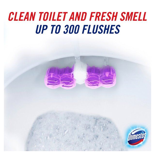 Domestos Power 5 Toilet Rim Block Lavender 2 per pack