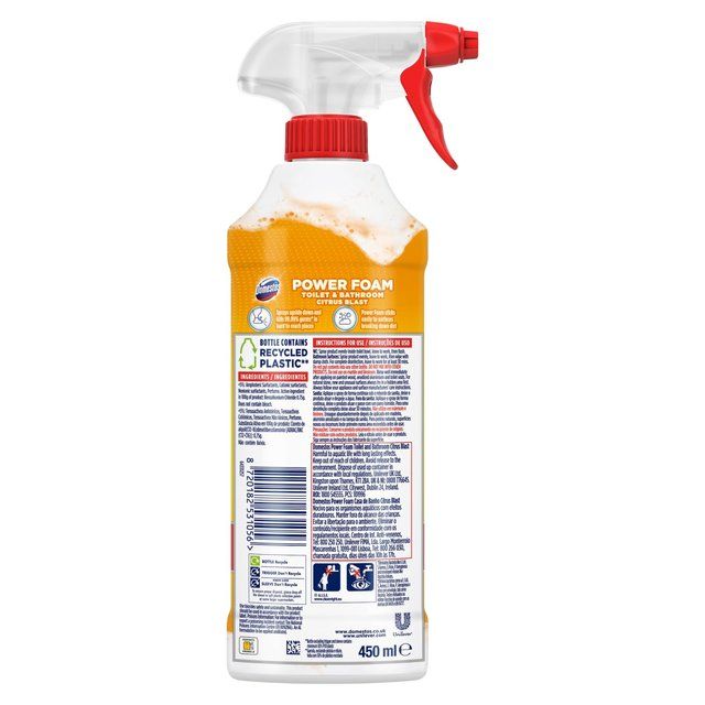 Domestos Power Foam Citrus Blast Toilet Cleaner 450ml